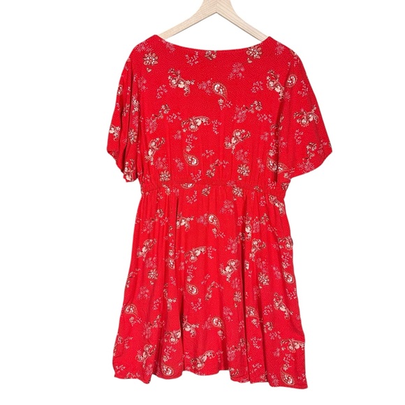 Torrid Red Floral Midi Dress - Picture 6 of 12